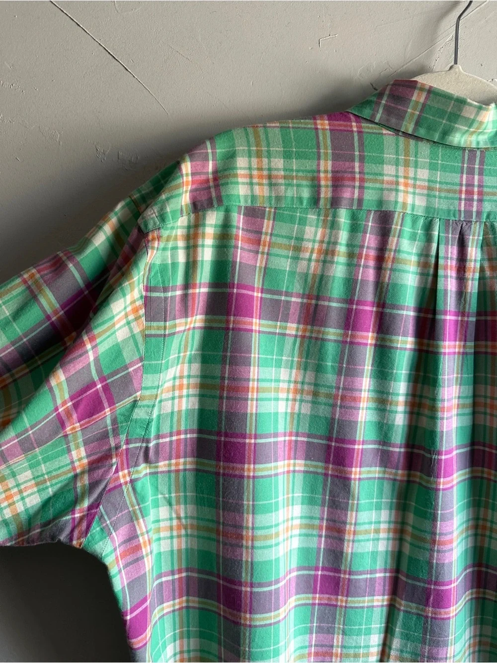 Polo Ralph Lauren Plaid Button Up Shirt Classic Fit Cotton Prep Ivy Mens Large